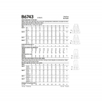 Выкройка: Misses`, sizes: Misses` Petite Gored Skirts, Butterick B6743 