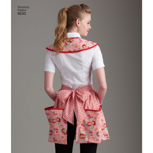 Naiste vintage põll, suurused: A (S-M-L), Simplicity Pattern # 8533 