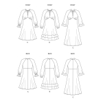 Выкройка: Misses` Dress, Butterick B6705 