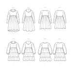 Швейные выкройки Simplicity S9380 Misses` Sweatshirt Dresses, A (XS-S-M-L-XL) 