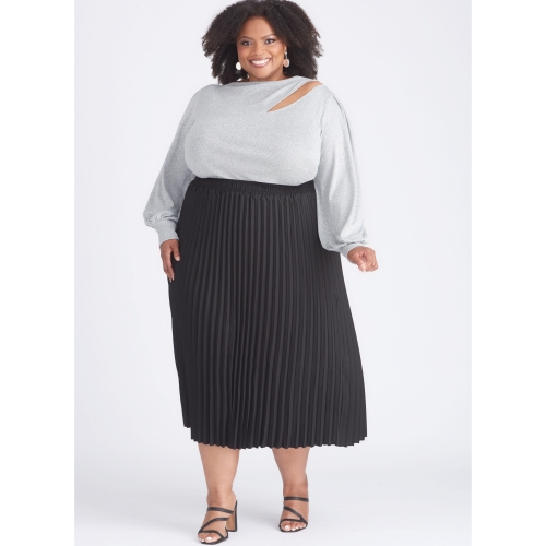 Simplicity lõikekomplekt S9680 WOMEN`S KNIT TOP WITH SLEEVE VARIATIONS 