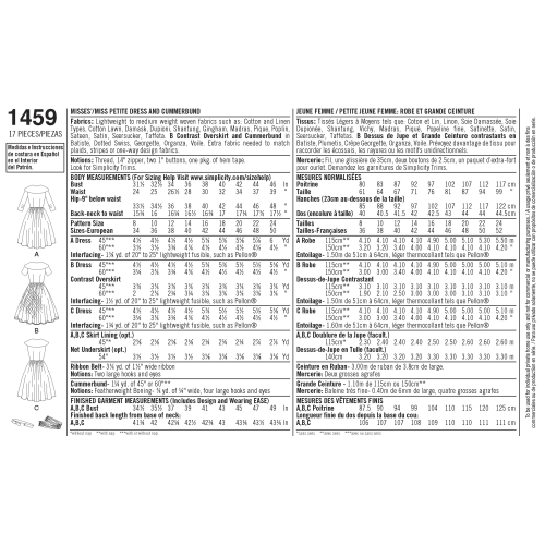 Naiste ja Petite-naiste 1950`ndate vintage kleit, Simplicity Pattern #1459 