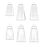 Simplicity Sewing Pattern S9472 Misses` Skirts 