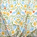 Ohut kuviollinen puuvillakangas, France, 145 cm, Toile Correze 