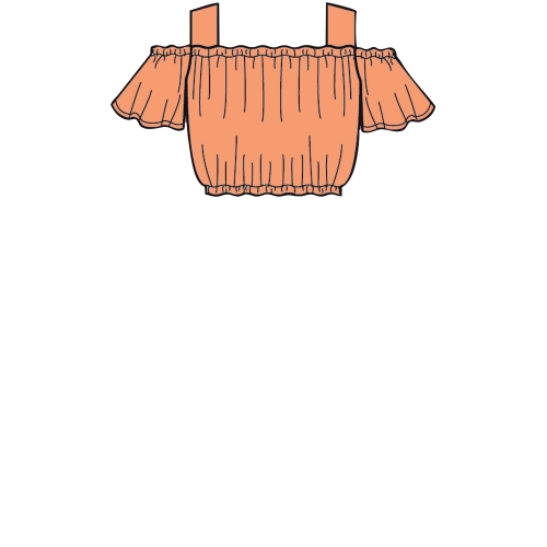 Laste ja tüdrukute topid, püksid ja shortsid, Simplicity Pattern #S8936 