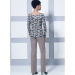 Выкройка: Misses` knit Off-the-Shoulder Top, Dress and Jumpsuit, Loose Jacket, and Pull-On Pants, Butterick B6495 