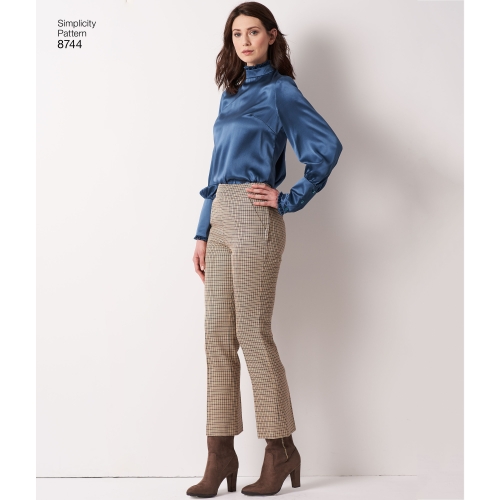 Naiste ja väikesekasvuliste Pluss-suuruses naistele Imeliselt-Istuvad püksid, Simplicity Pattern #8744 
