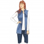 Выкройка: Misses` Jackets and Vests with Contrast and Seam Variations, Butterick B6496 