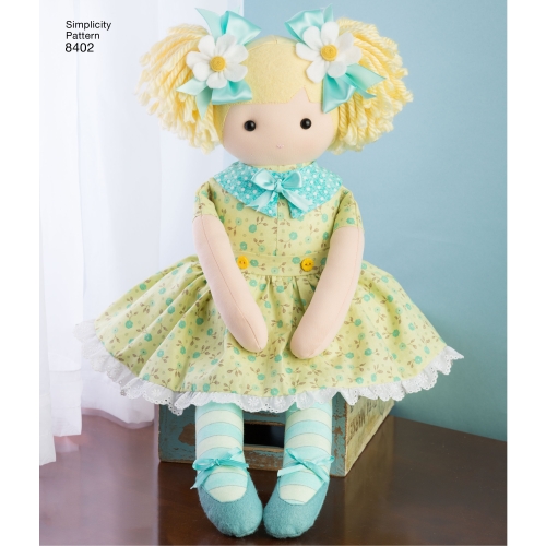 60cm täidistopitavad nukud riietega, Simplicity Pattern # 8402 