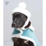 Fliisist mantel koerale ja mütsid kolmes mõõdus, suurused: A (S-M-L), Simplicity Pattern #8277 