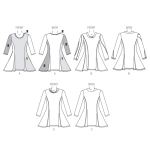 Выкройка: Misses` Tunic, Butterick B6136 