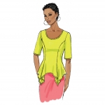 Выкройка: Misses` Top, Butterick B6096 