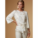 Ompelukaavat: Misses` Top, Butterick B6628 