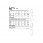 Выкройка: Misses` Skirt, Butterick B6773 