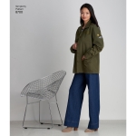 Naiste jakk disainihäki võimalustega, suurused: A (XS-S-M-L-XL), Simplicity Pattern #8700 