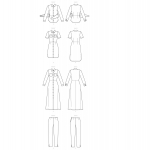 Выкройка: Misses`, sizes: Misses` Petite Top, Dress and Pants, Butterick B6640 
