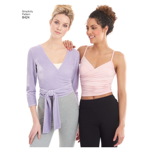 Naiste trikooretuusid kahes pikkuses ja kolm topivarianti, suurused: A (XXS-XS-S-M-L-XL-XXL), Simplicity Pattern # 8424 