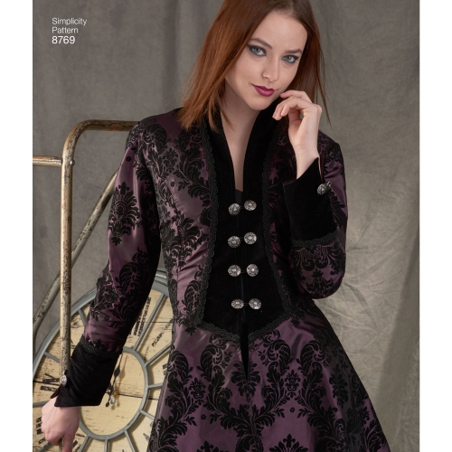 Naiste kostüüm mantlid, Simplicity Pattern #8769 