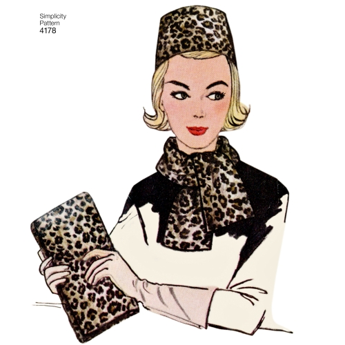 Naiste Vintage 60`ndate aksessuaarid Size: OS (ONE SIZE) Simplicity Pattern #4178 