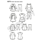 Toddlers` knit Sportswear from Ruby Jean`s Closet, Sizes: A (1/2-1-2-3-4), Simplicity Pattern #8270 