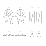 Швейные выкройки Simplicity S9343 Men`s Costume and Knit Face Mask 