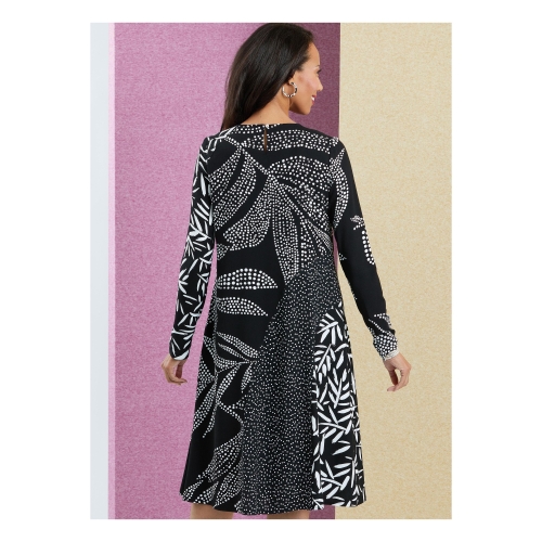 Lõikekomplekt BUTTERICK B6959 MISSES` DRESS WITH SHORT AND LONG SLEEVES 