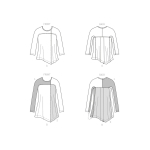 Ompelukaavat: Misses` Top, Butterick B6735 