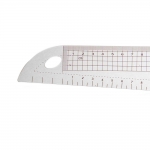 Transparent plastic Multi Function French Curve Versatile Cutting-out Ruler, 53 cm  