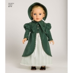46cm (18`) Doll Clothes, Sizes: OS (ONE SIZE), Simplicity Pattern #8714 