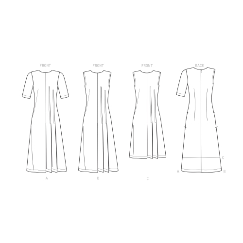 Simplicity Sewing pattern S9223 MISSES` PLEATED DRESS, SS9223H5 