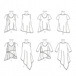 Naiste topp ja tuunika, Butterick B6172 