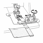 Binder setting plate for JUKI cover stitch machines 