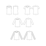 Ompelukaava: Misses` T-Shirts & Tank Top, Butterick, B6848 