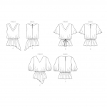 Misses` Tops, Butterick B6764A 
