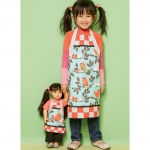 Выкройка: Misses`/Girls` and 46 cm (18`) Doll Lined Aprons with Patch Pockets and Bands, Kwik Sew K0234 