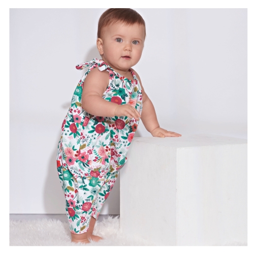Väikelaste trikookombinesoon, suurused: A (XXS-XS-S-M-L), Simplicity Pattern #S8894 