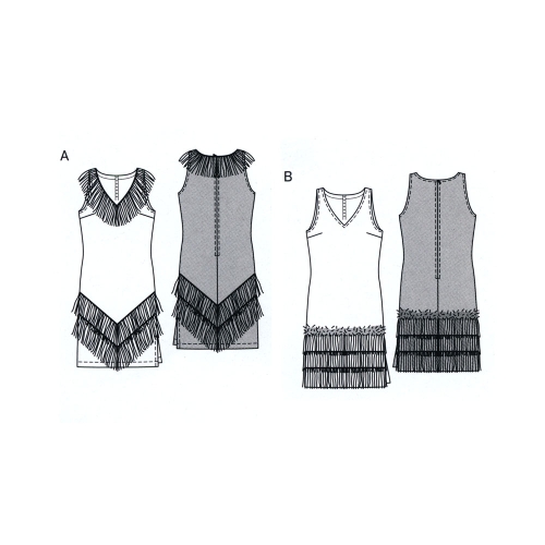 Charleston, Suurustele (Eur Sizes) 38-52 / Burda 2528 