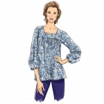 Выкройка: Misses` Square-Neck Top with Yoke, Butterick B6518 