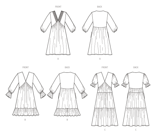 Simplicity lõikekomplekt S9702 MISSES` EMPIRE DRESS 
