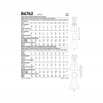 Ompelukaavat: Misses` Dress, Sash and Belt, Butterick B6762 