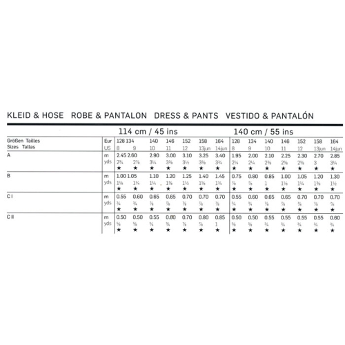 Kleit ja püksid, Kasv 128-164 cm / Dress & Pants / Burda 2401 