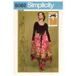 Simplicity Sewing Pattern Misses` Super Jiffy Wrap and Tie Pantskirt, SS9595OS (One Size Only) 