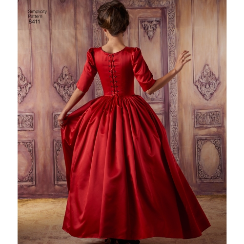 Naiste 18. sajandi kostüüm, Simplicity Pattern # 8411 