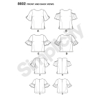 Naiste topid kahes pikkuses, Simplicity Pattern #8602 