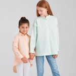 Laste ja tüdrukute vabaltlangevad topid, Simplicity Pattern #S9054 