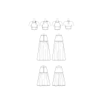 Simplicity Sewing Pattern Misses` Top and Skirts, SS9613 