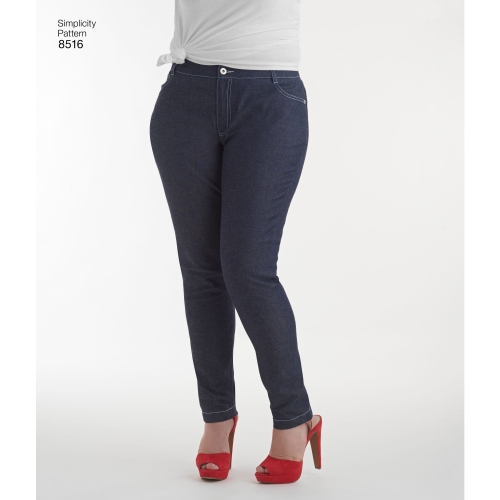 Neidude kitsad teksad Mimi G, Simplicity Pattern # 8516 