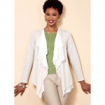 Выкройка: Misses` Cascade-Collar knit Jacket, Butterick B6527 