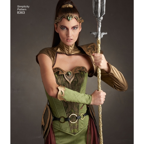 Naiste fantaasia-Ranger kostüüm, Simplicity Pattern #8363 