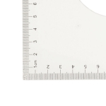 Läbipaistvast 3mm plastikust kolmnurk-joonlaudade komplekt, 2tk, Jinsihou 2040 